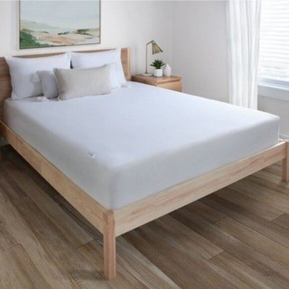 Open Box - Allerease - Queen Perfect Protection Cool Touch Mattress Prote White - Picture 2 of 4